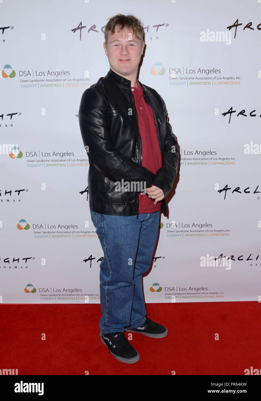 Sherman Oaks, CA, USA. Mar 21, 2016. 21 mars 2016 - Sherman Oaks, Californie - Steven Ross Clark. World Down Syndrome Day célèbre avec la première de ''Kelly's Hollywood'' tenue à ArcLight Sherman Oaks. Crédit photo : Birdie Thompson/AdMedia Crédit : Birdie Thompson/AdMedia/ZUMA/Alamy Fil Live News Banque D'Images