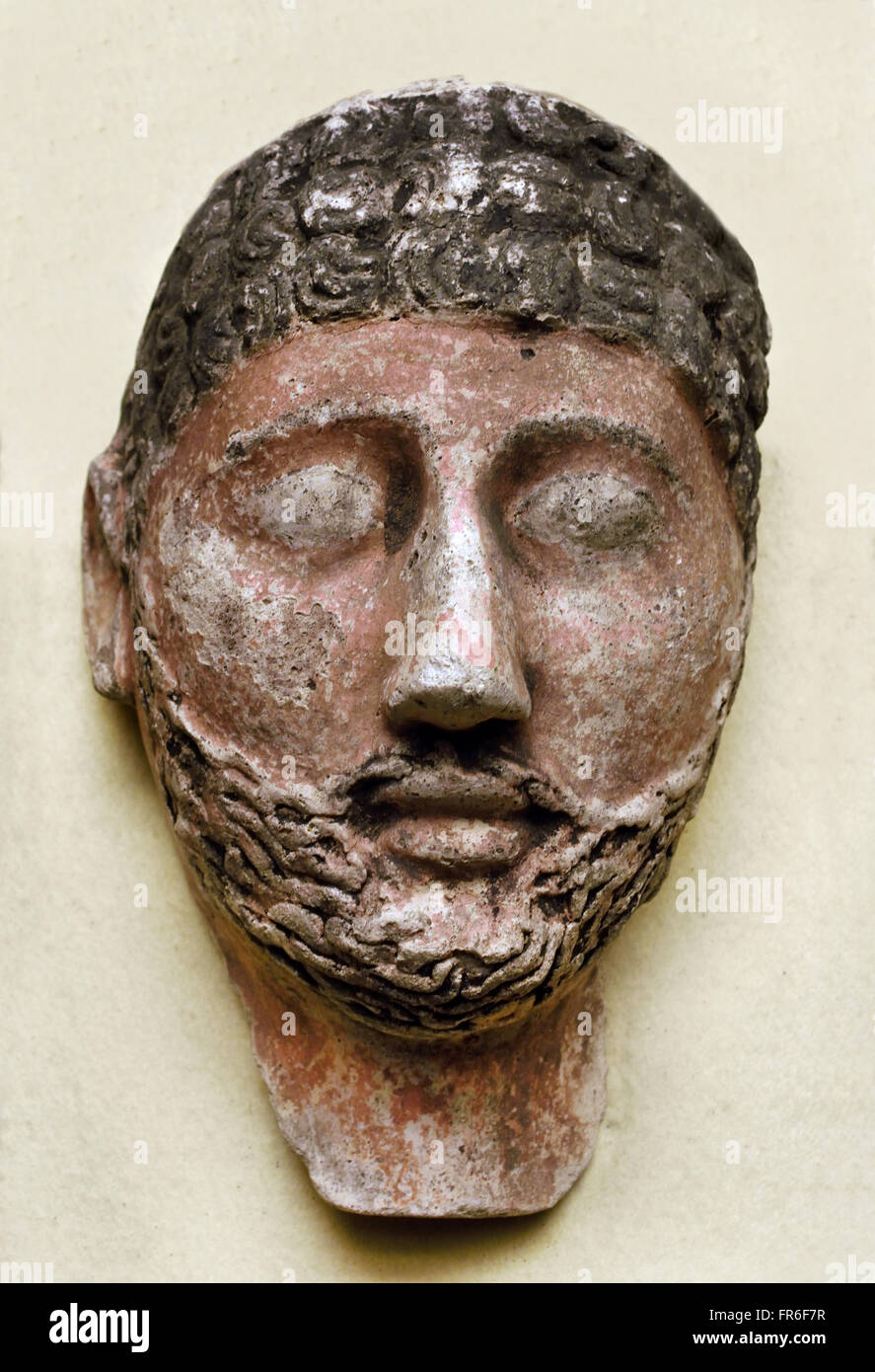 Chef Égypte Sculpture Musée égyptien d'archéologie Banque D'Images
