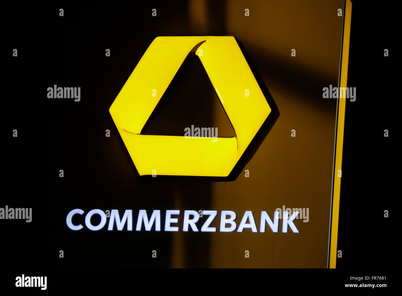Markenname : 'la Commerzbank, Berlin. Banque D'Images