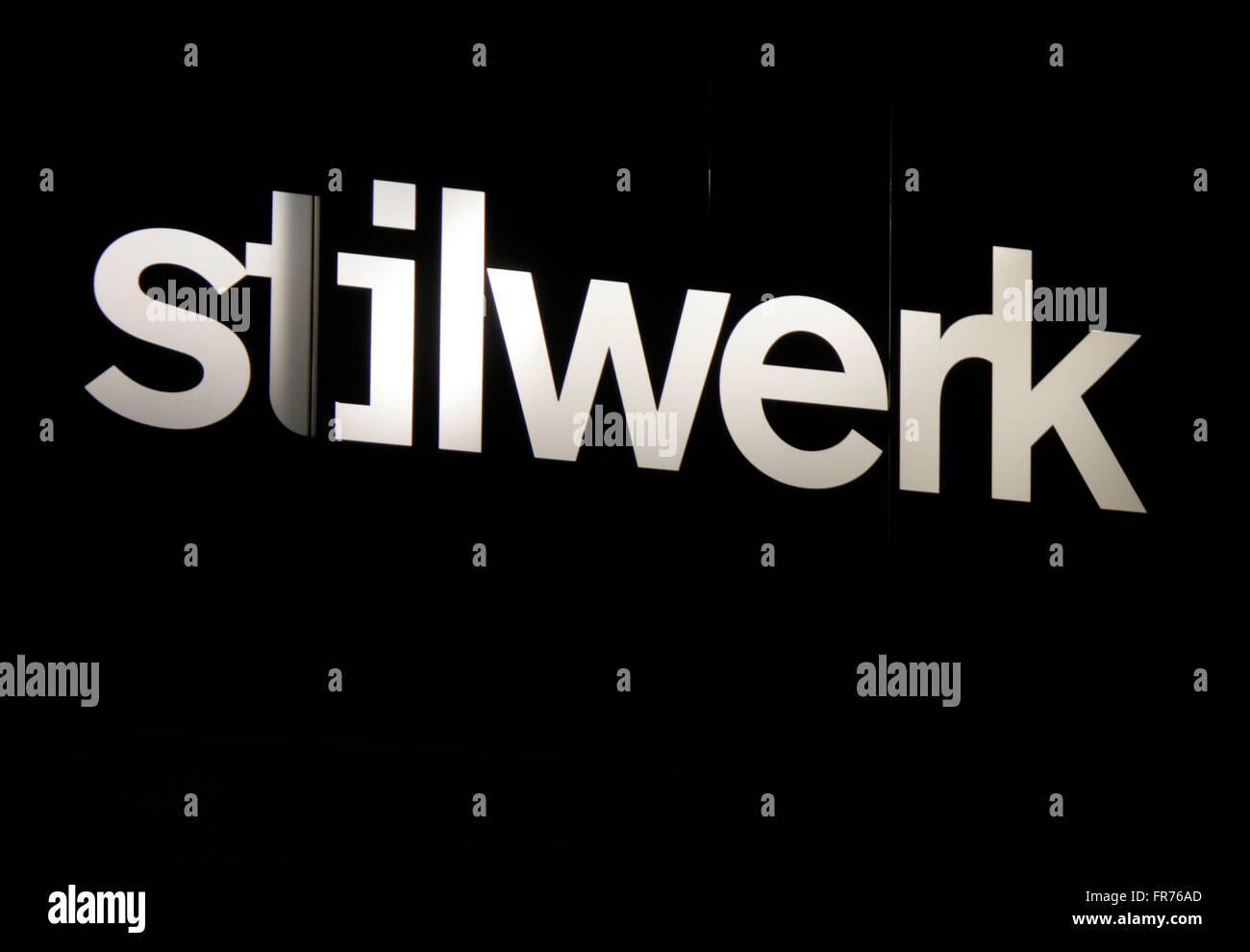 Markenname : 'Stilwerk", Berlin. Banque D'Images