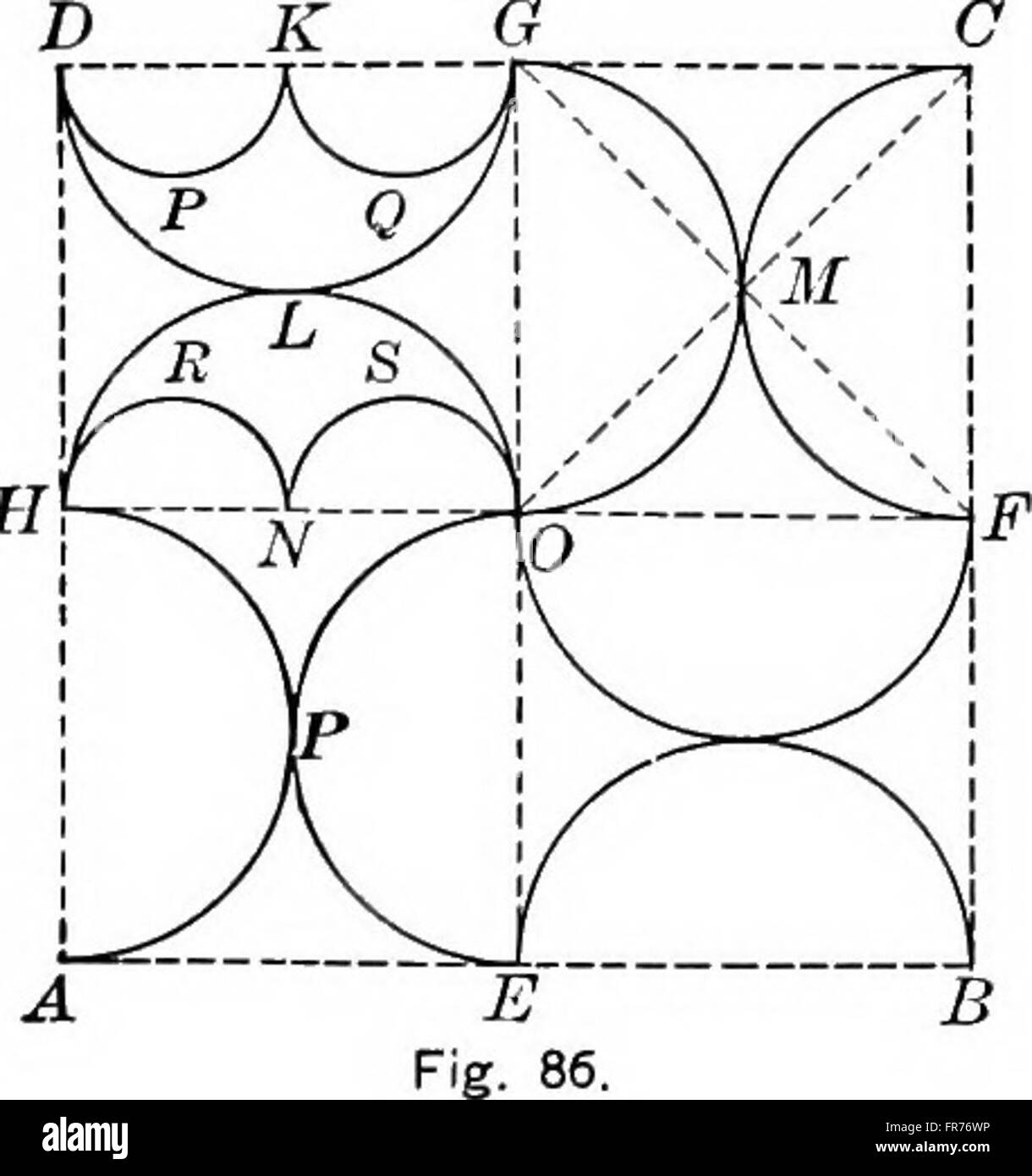 Ce sourcebook 1912 fournit des problèmes de géométrie inspirés par le design industriel et l'ornement architectural. Il offre des applications pratiques pour les étudiants en géométrie, en se concentrant sur les conceptions et les structures du monde réel. Banque D'Images