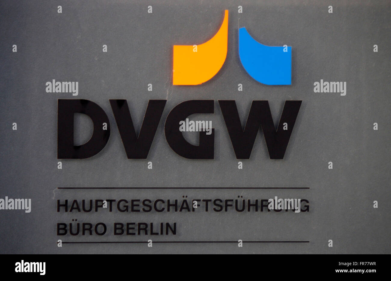 Markenname : 'DVGW", Berlin. Banque D'Images