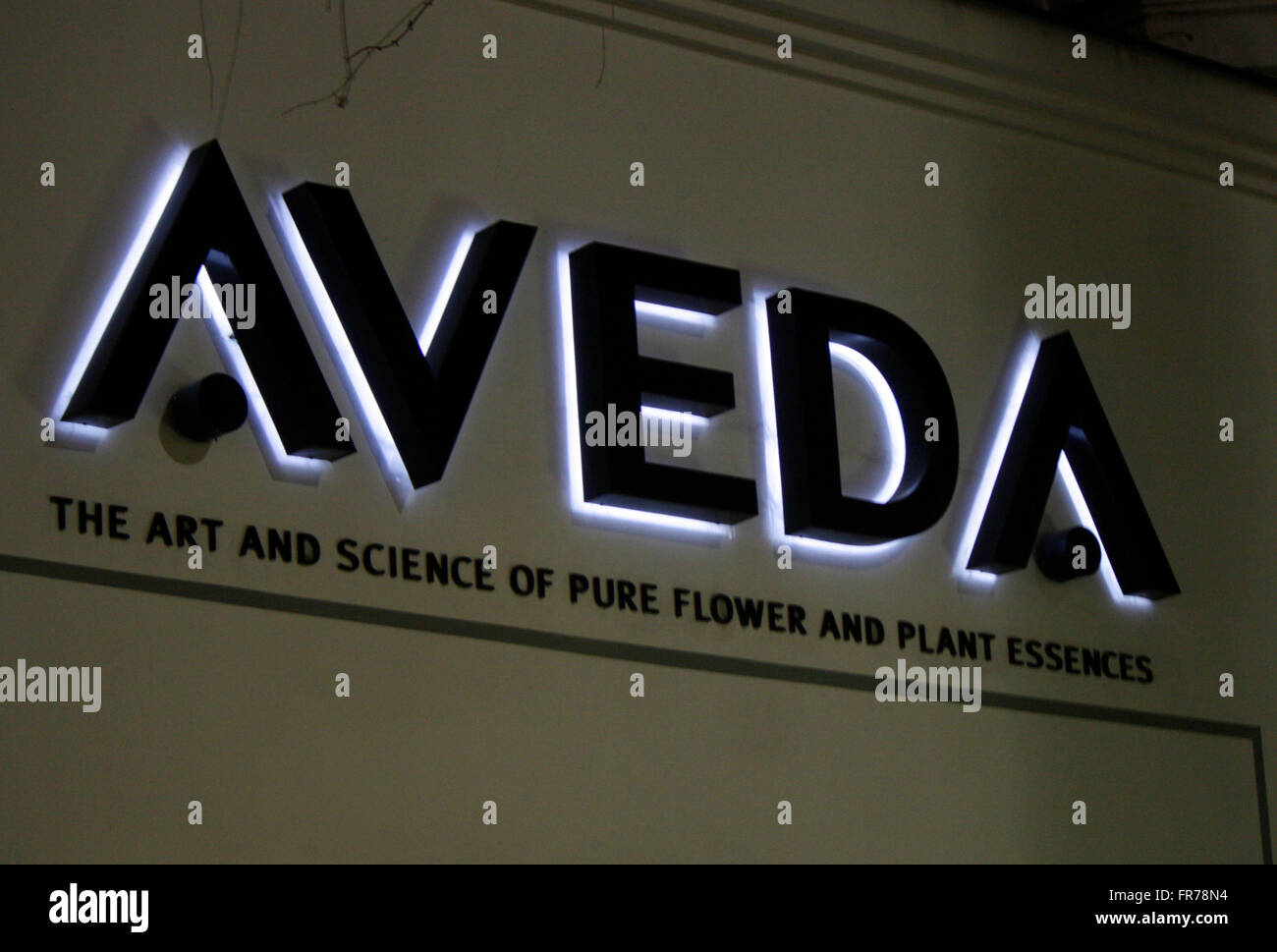 Aveda : 'Markenname", Berlin. Banque D'Images