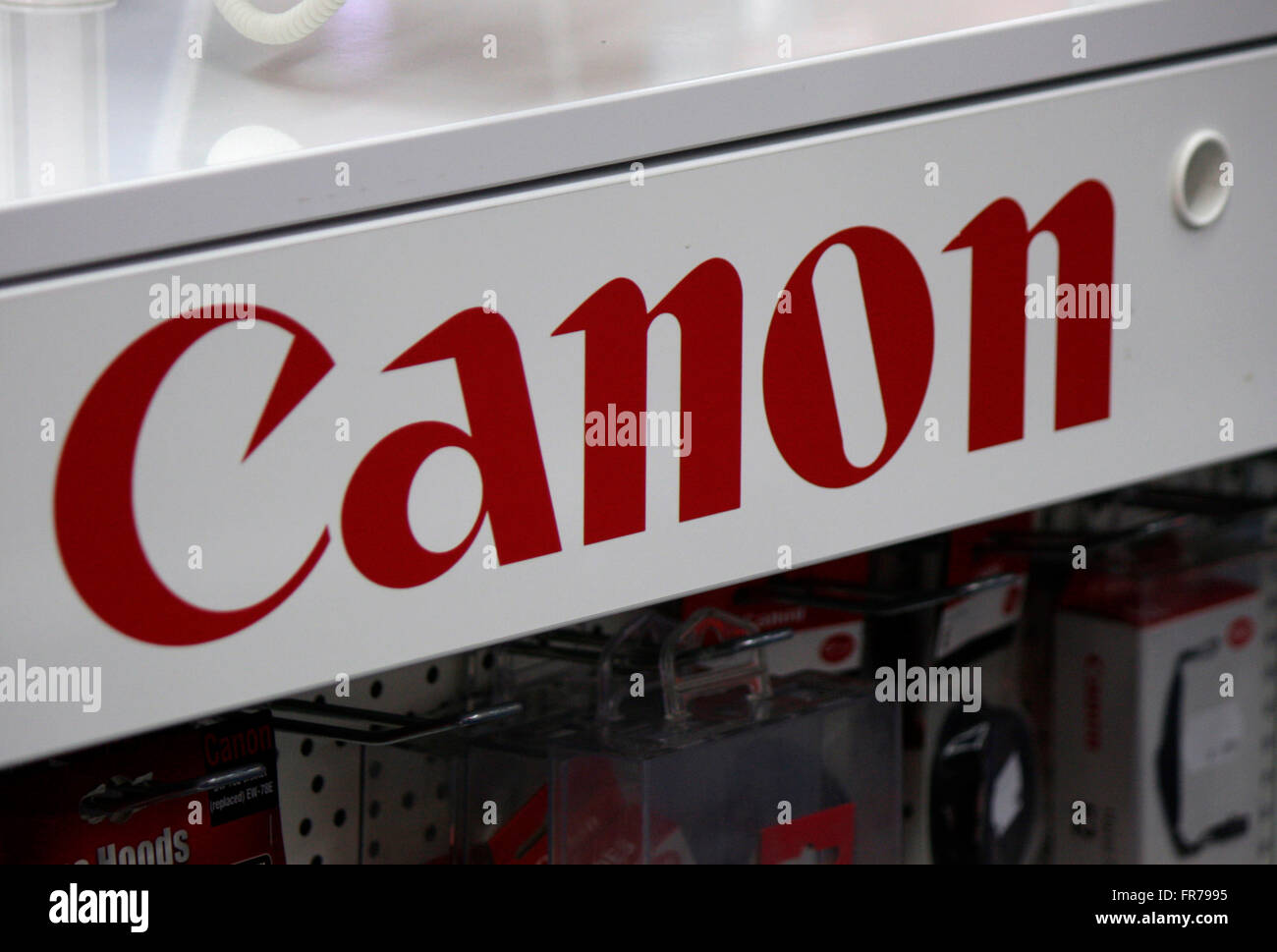 Markenname : "Canon", Berlin. Banque D'Images