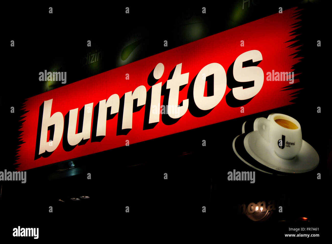 Markenname : 'Burritos", Berlin. Banque D'Images