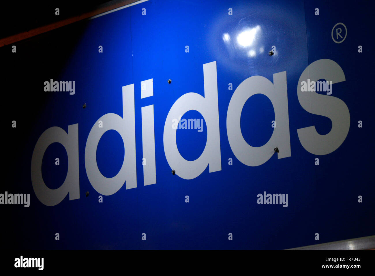Markenname : 'Adidas', Berlin. Banque D'Images