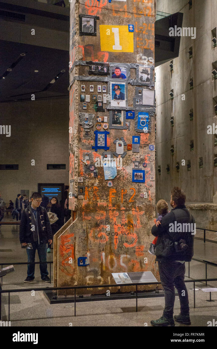 11 septembre National Memorial et musée de NYC Banque D'Images