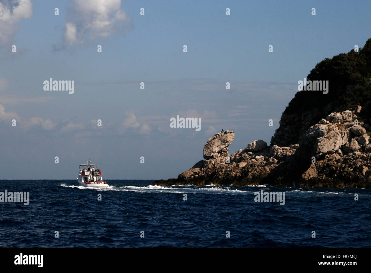 Vue sur la côte de Capri Banque D'Images