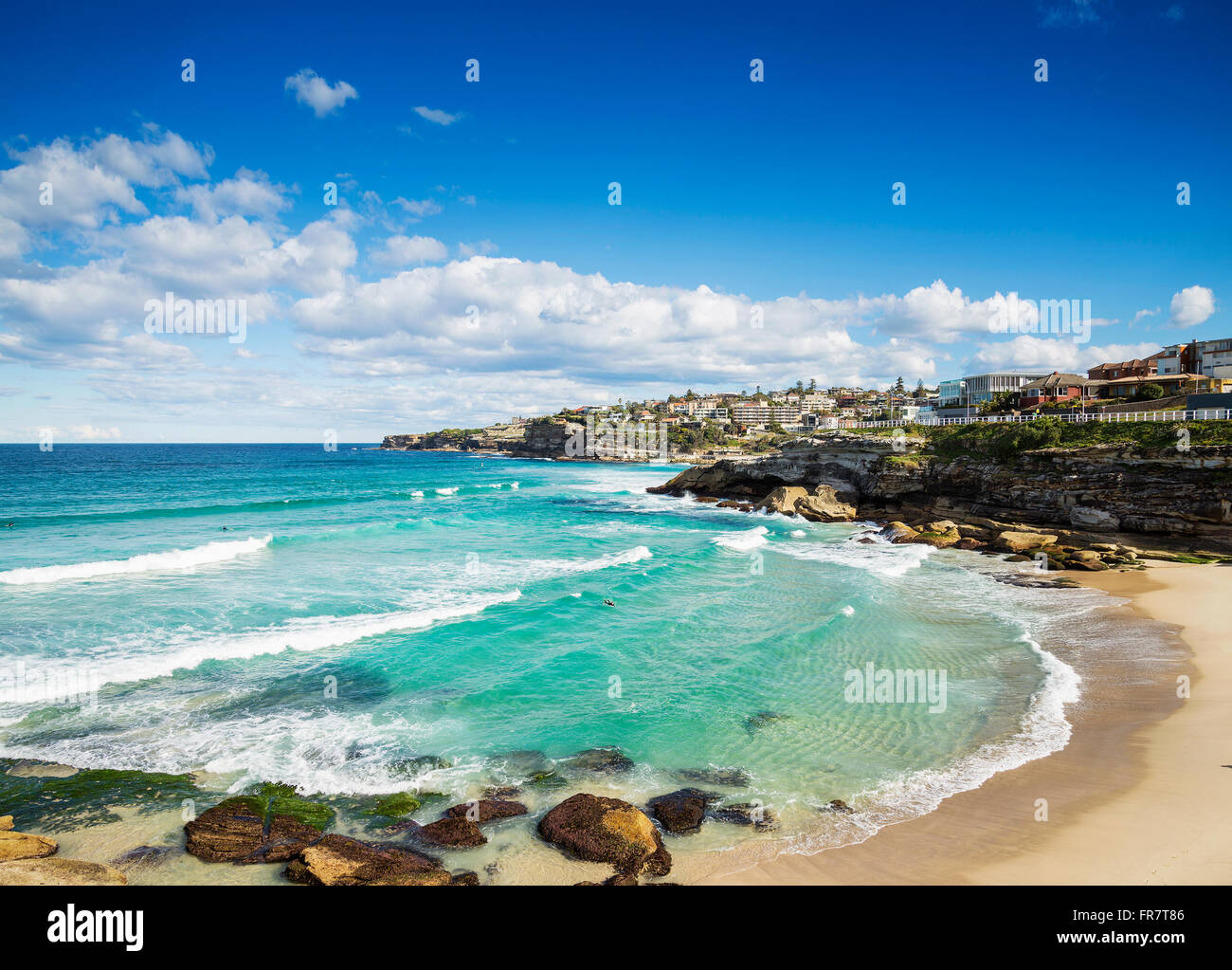 Vue sur la plage de tamarama près de Bondi à Sydney en Australie Banque D'Images