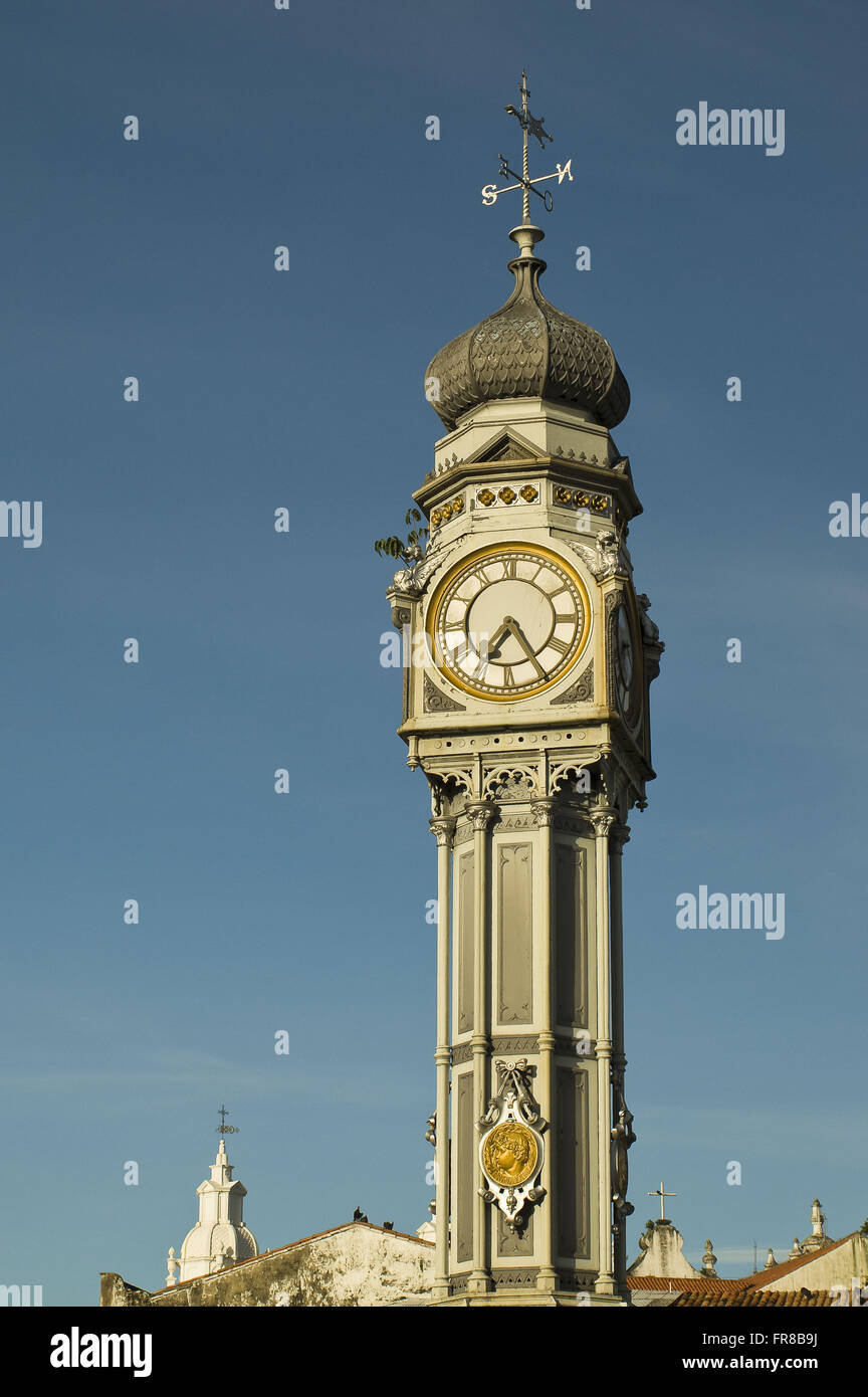 Tour de l'horloge à Praca Siqueira Campos dans le centre-ville historique Banque D'Images