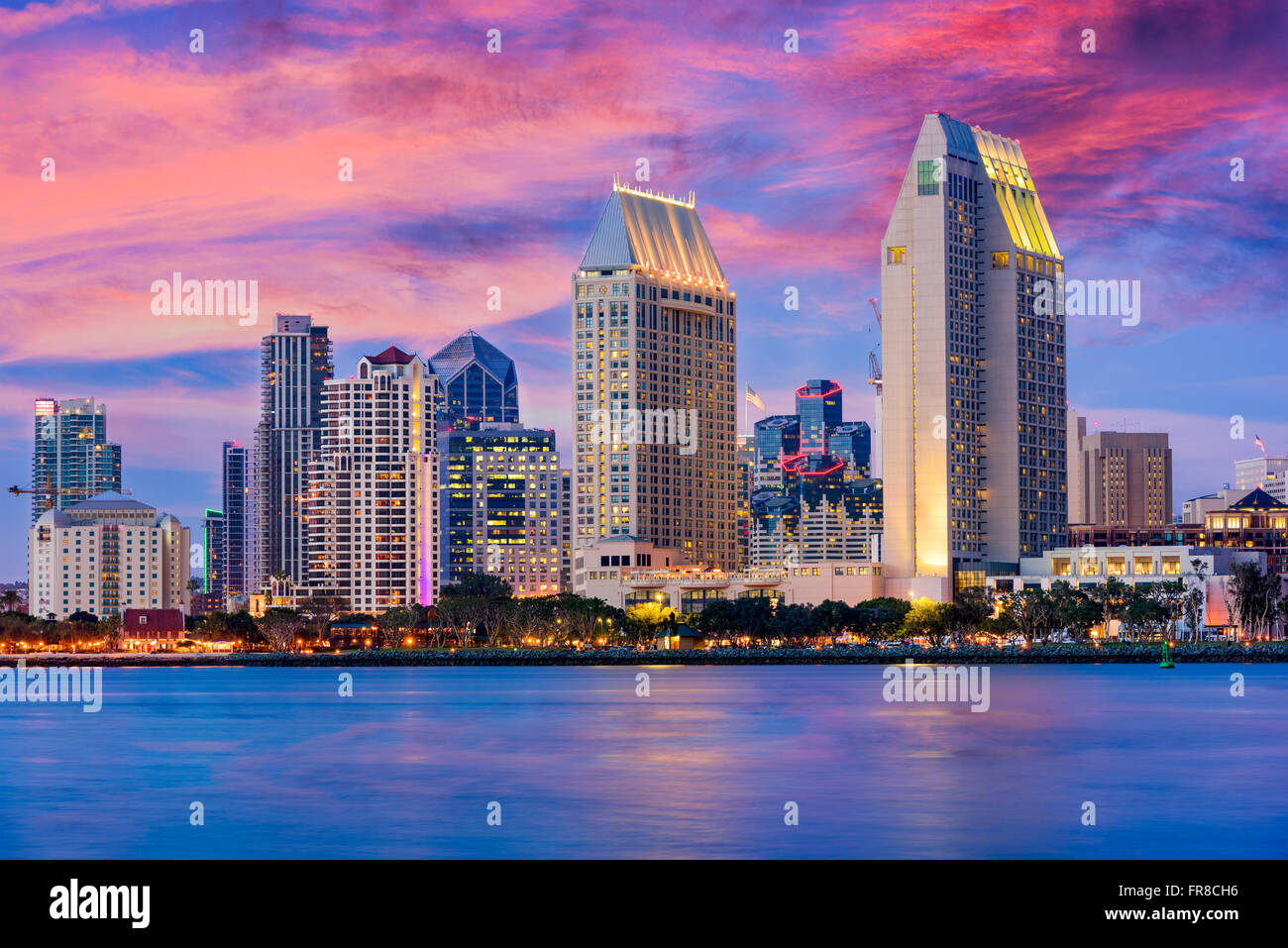 San Diego, Californie, USA sur le centre-ville. Banque D'Images