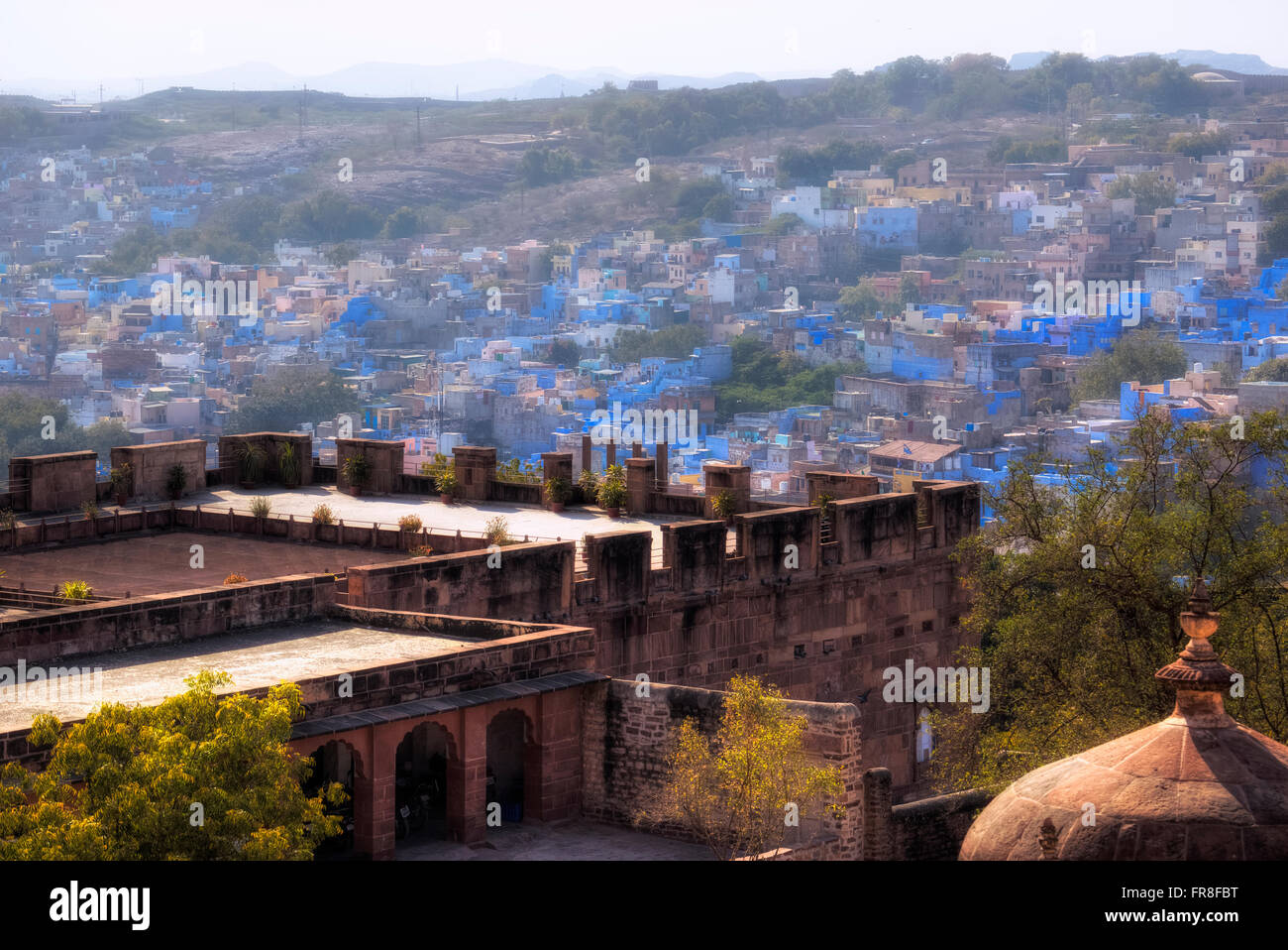 Fort Mehrangarh, Jodhpur, Rajasthan, Inde, Asie Banque D'Images