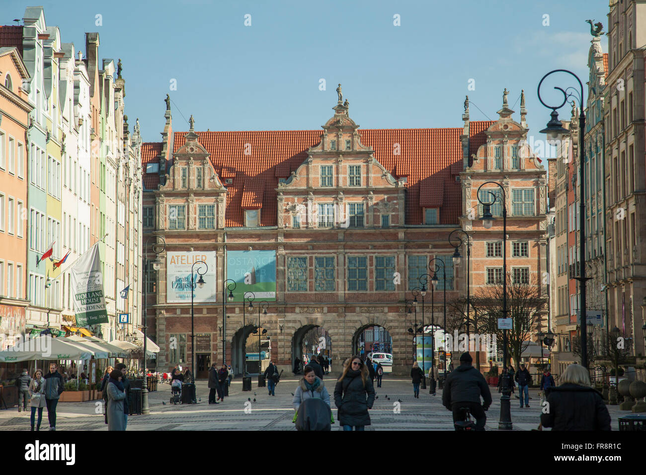 Green Gate (Zielona Brama) dans la vieille ville de Gdansk, Pologne. Banque D'Images