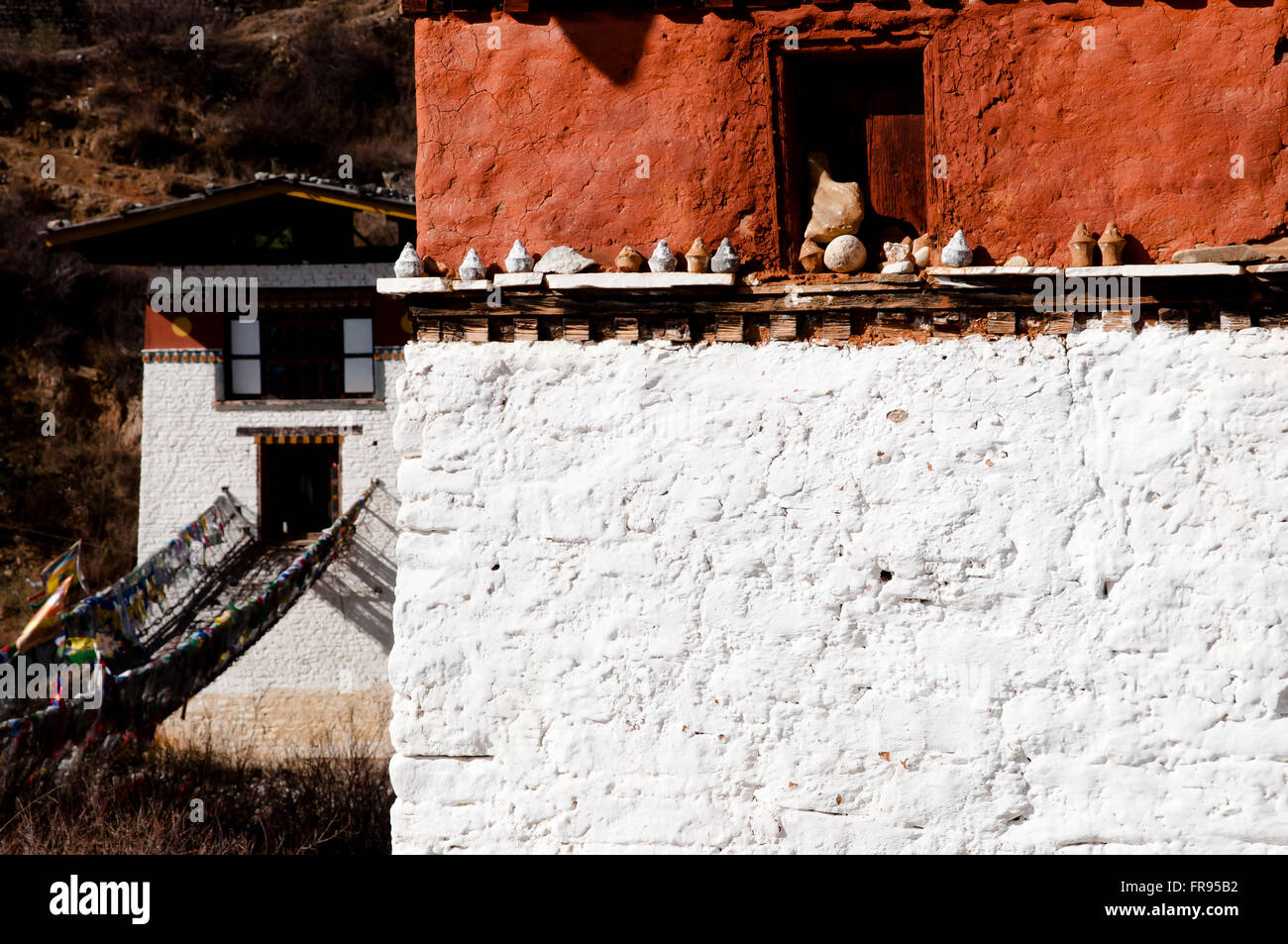 Tachog Lhakhang Dzong - Bhoutan Banque D'Images
