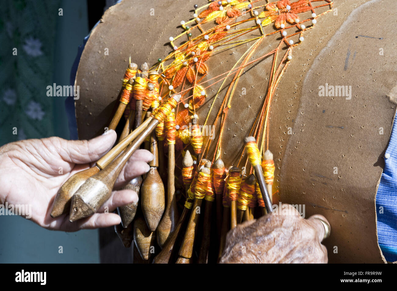 La dentelle - Lagoa da Conceicao Banque D'Images