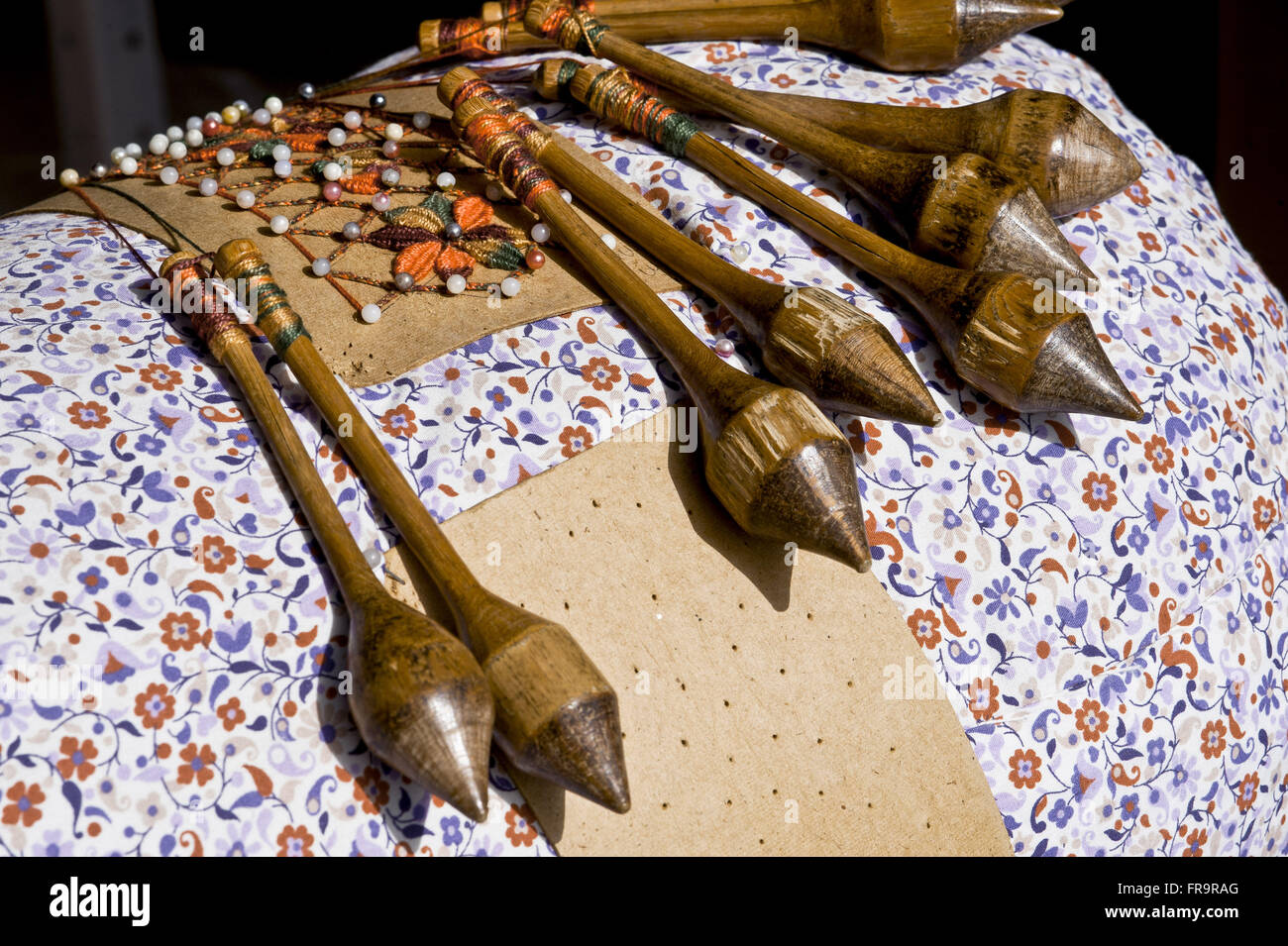 La dentelle - Lagoa da Conceicao Banque D'Images