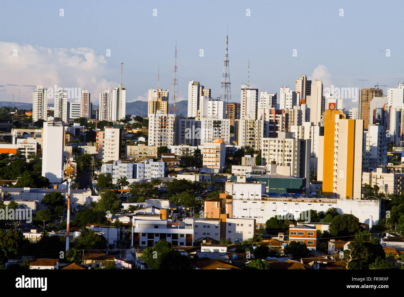 Vue aérienne du centre-ville historique - Patrimoine National par l'IPHAN Banque D'Images