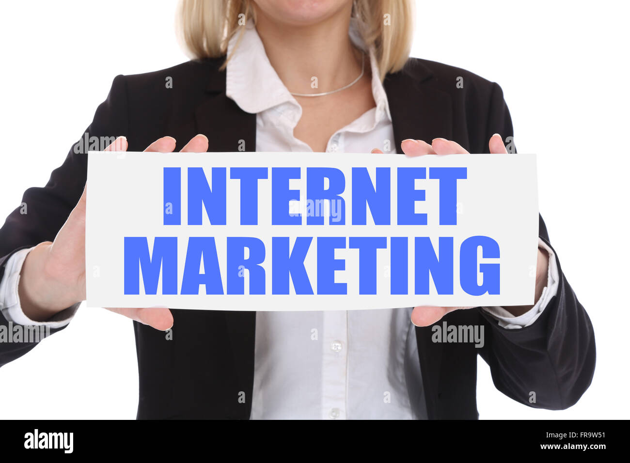 Concept d'affaires Internet marketing en ligne sur le web Banque D'Images