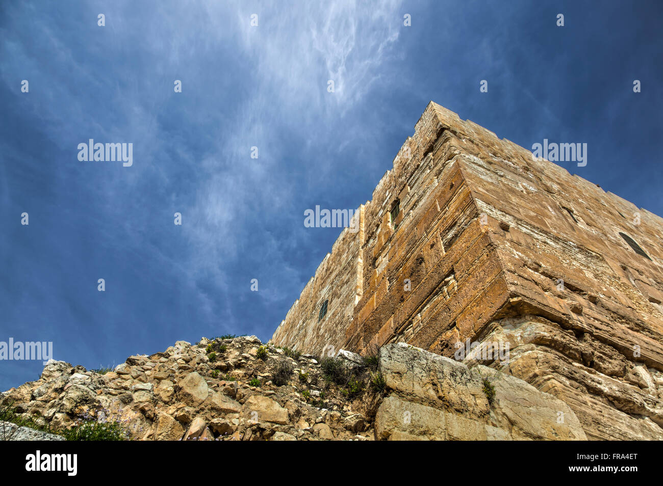 Pinnacle d'un temple ; Jérusalem, Israël Banque D'Images