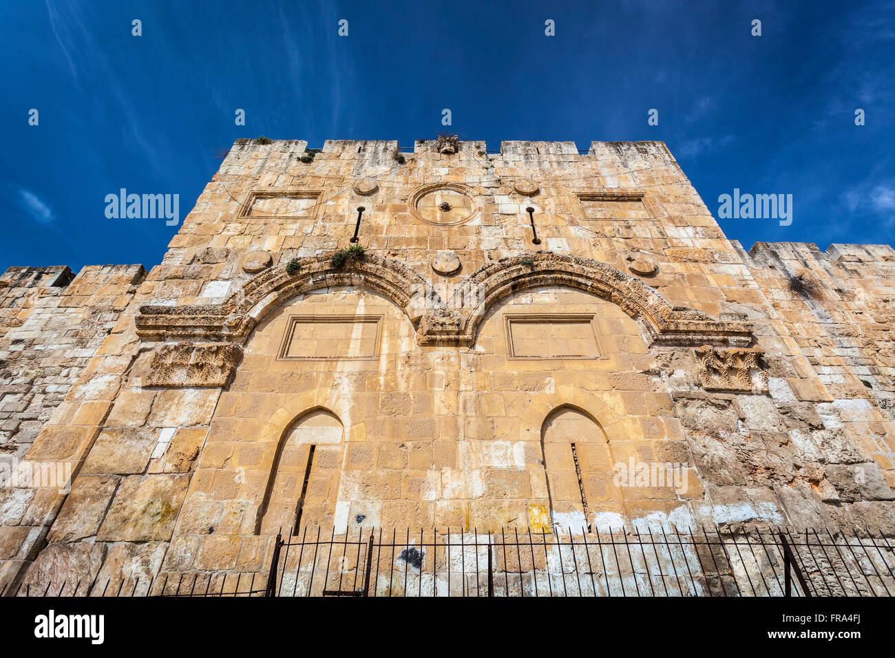 La porte de l'Est, la vieille ville de Jérusalem, Jérusalem, Israël Banque D'Images