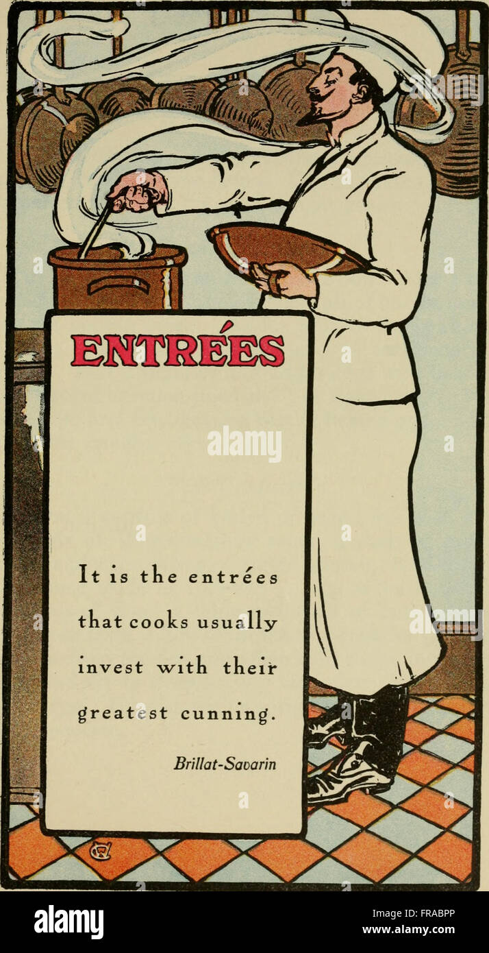 La bride's Cook Book (1908) ; Banque D'Images