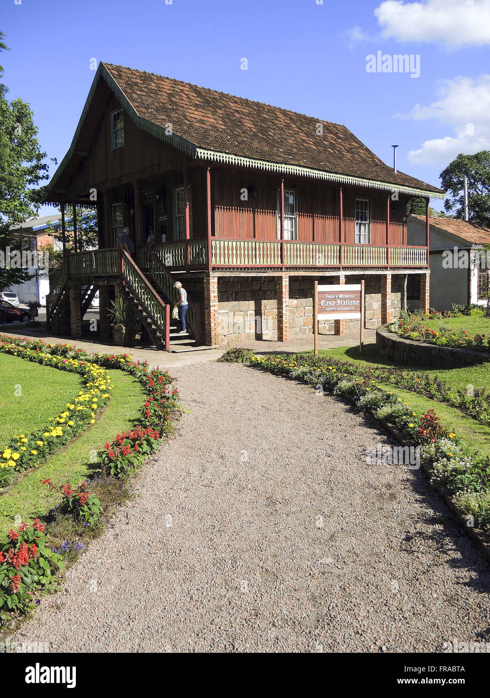 Memorial maison italienne sur la place des groupes ethniques - architecture typiquement italien Banque D'Images