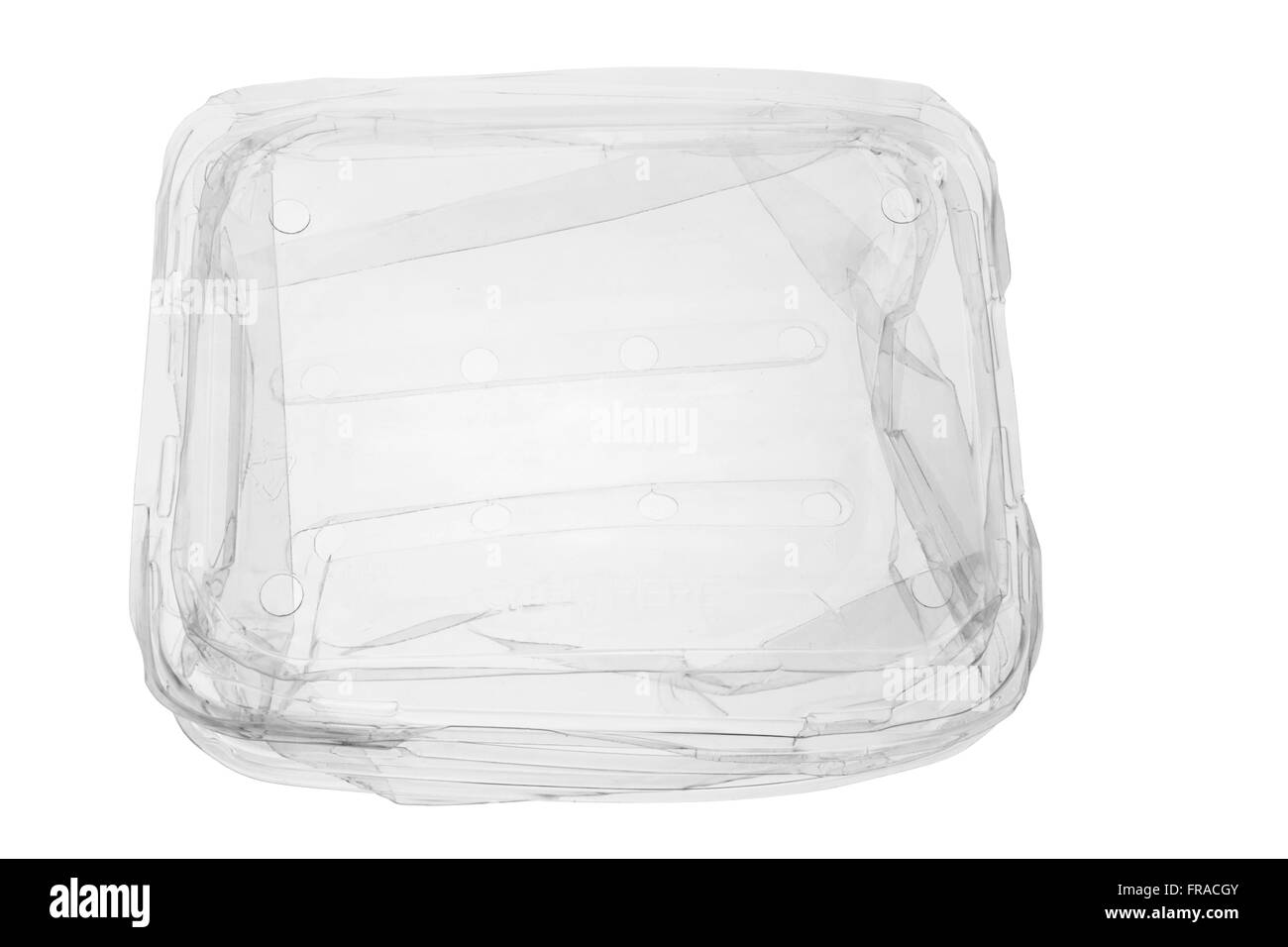 Les boîtes d'aliments en plastique pour recyclage Banque D'Images