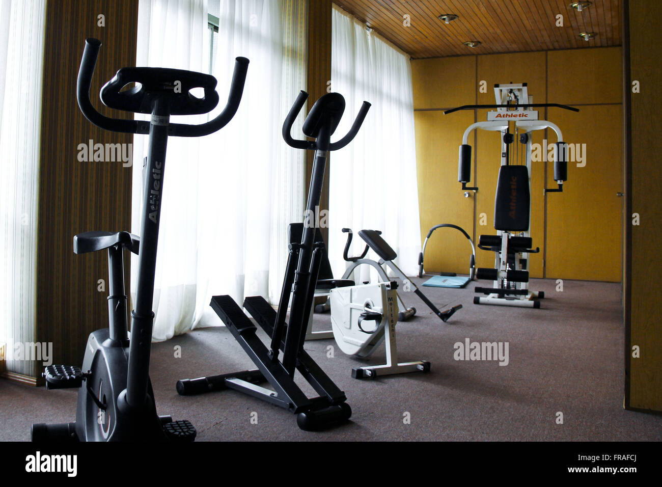Fitness dans city hotel Banque D'Images