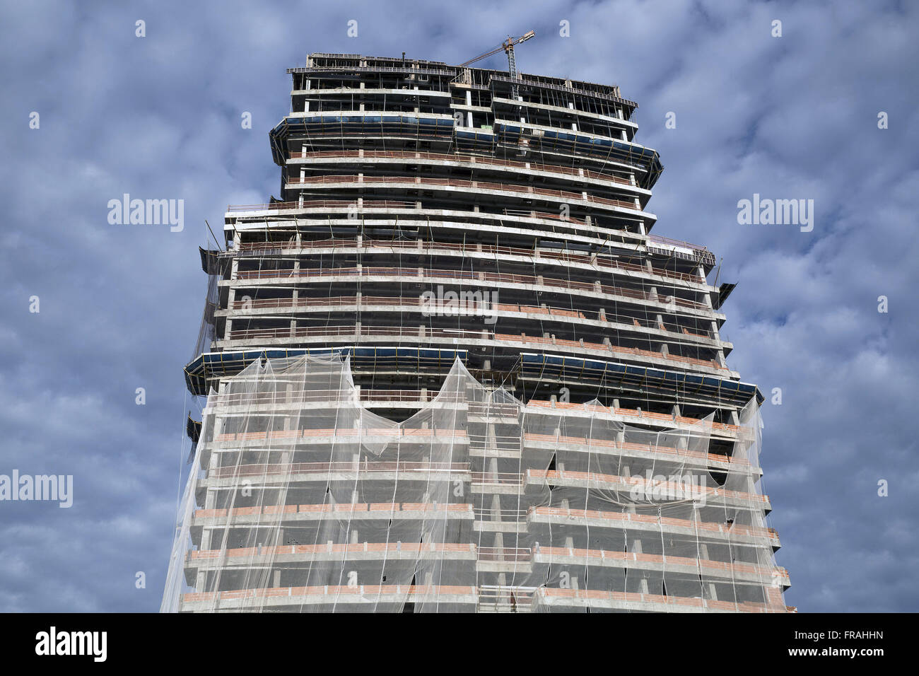 Bâtiment en construction dans la capitale Banque D'Images