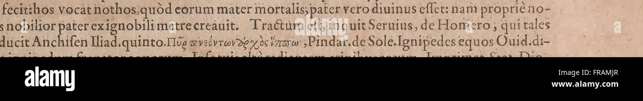 Conradi Gesneri medici Tigurini Historiae animalium liber primus de quadrupedibus viuiparis - opus philosophis, medicis, grammaticis, philologis, poC3ABtis, et omnibus rerum variarum linguarumqCC81ue Banque D'Images