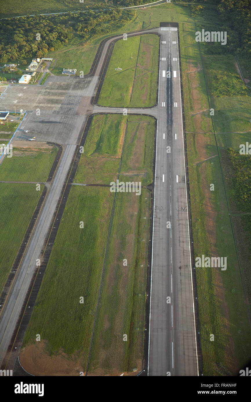 Suivre l'ancien aéroport international Port / gouverneur Jorge Teixeira de Oliveira Banque D'Images
