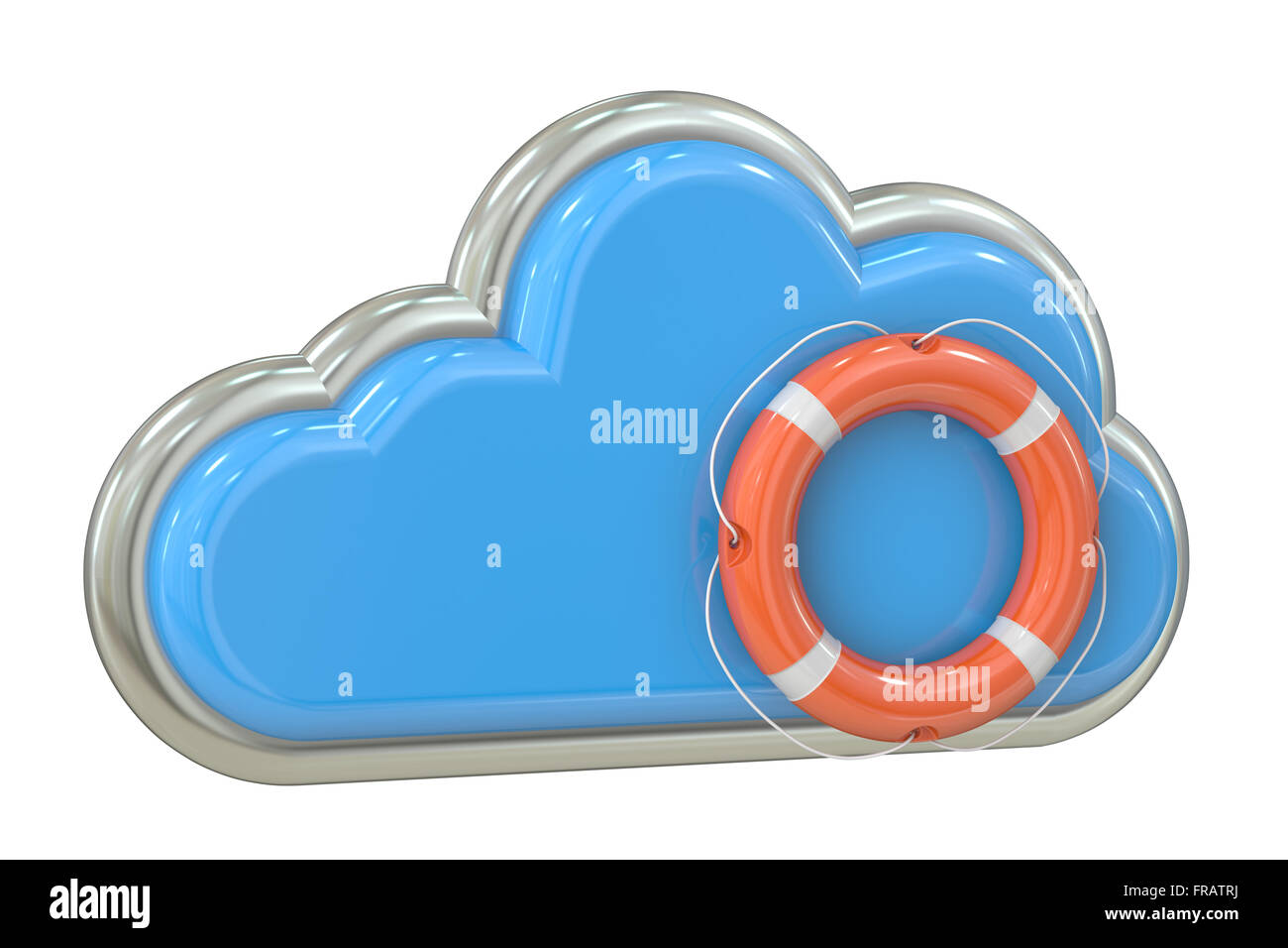 Cloud computing et sécurité stockage concept Banque D'Images