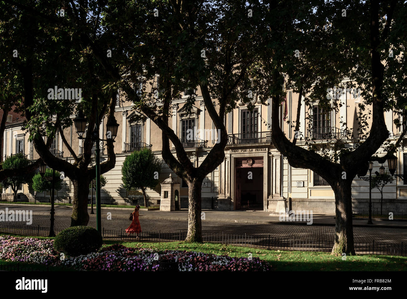 Vieux Palais Royal de Valladolid, le général-major militaire, Castille et Leon, Espagne, Europe. Banque D'Images