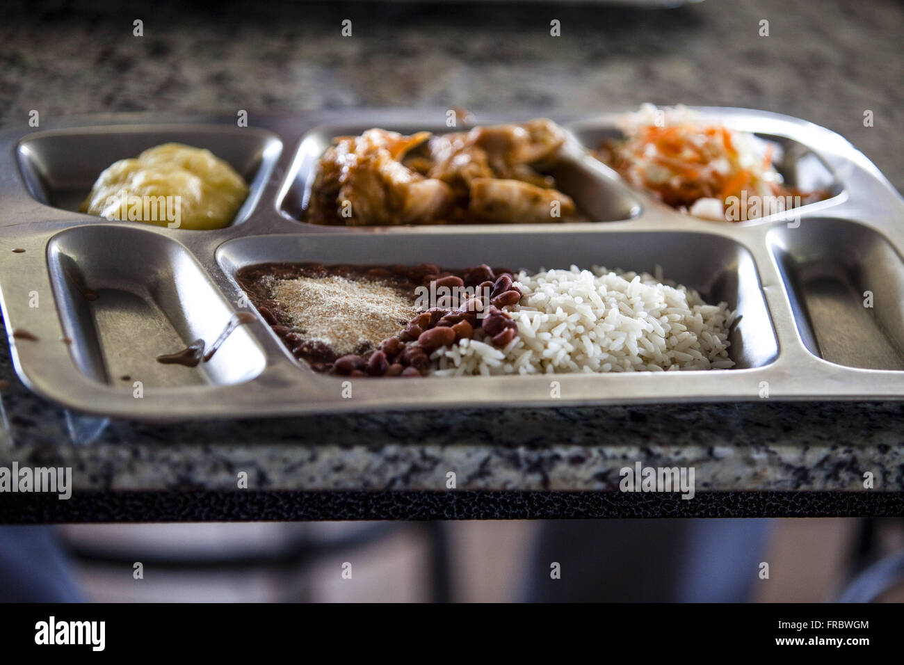 Détail de travailleurs dans l'industrie agroalimentaire cooperative déjeuner Banque D'Images