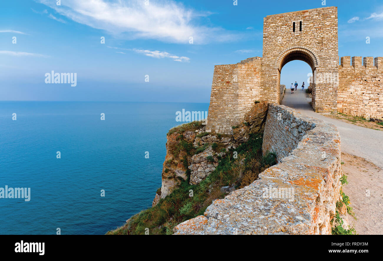 Kaliakra - longue et étroite pointe dans le sud de la Dobroudja région du nord de la côte bulgare de la mer Noire, à 60 km au nord-est o Banque D'Images