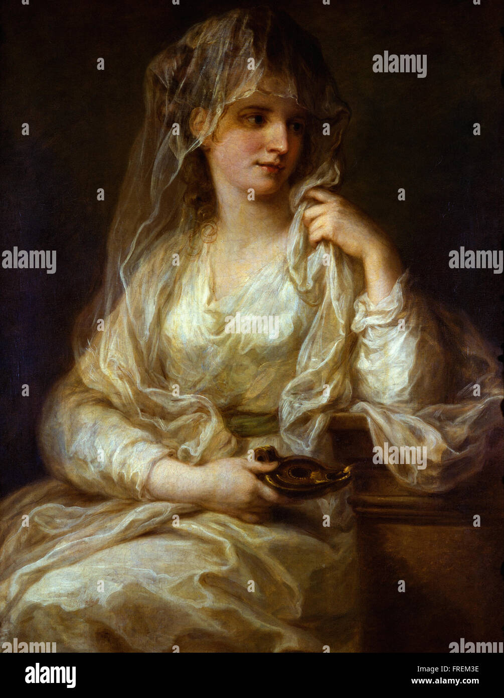 Angelika Kauffmann - Portrait d'une femme comme un Vestal Virgin Banque D'Images