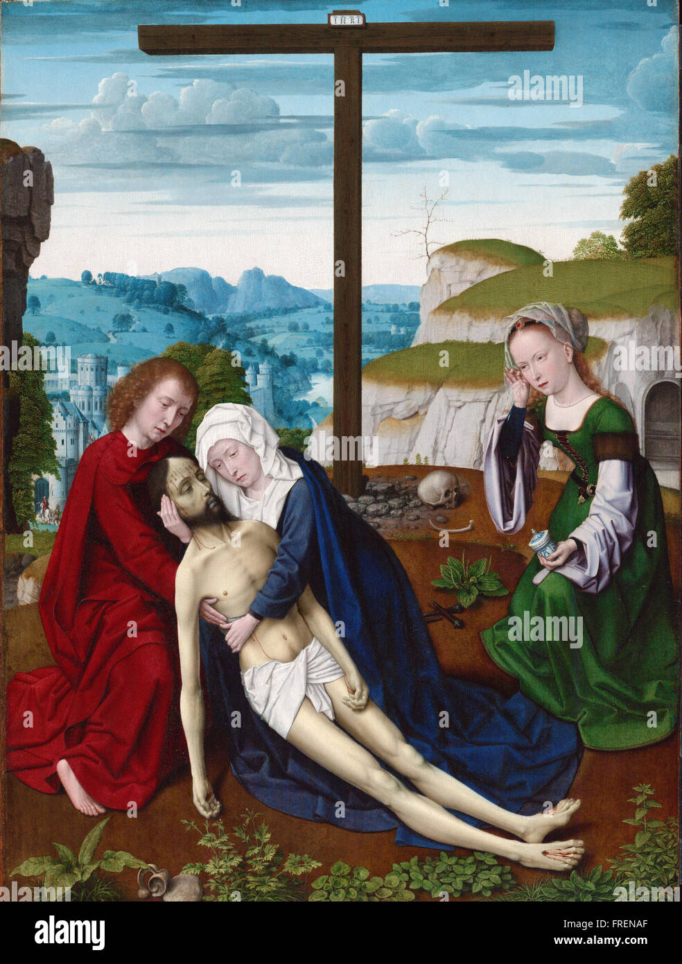 Gerard David - Lamentation Banque D'Images