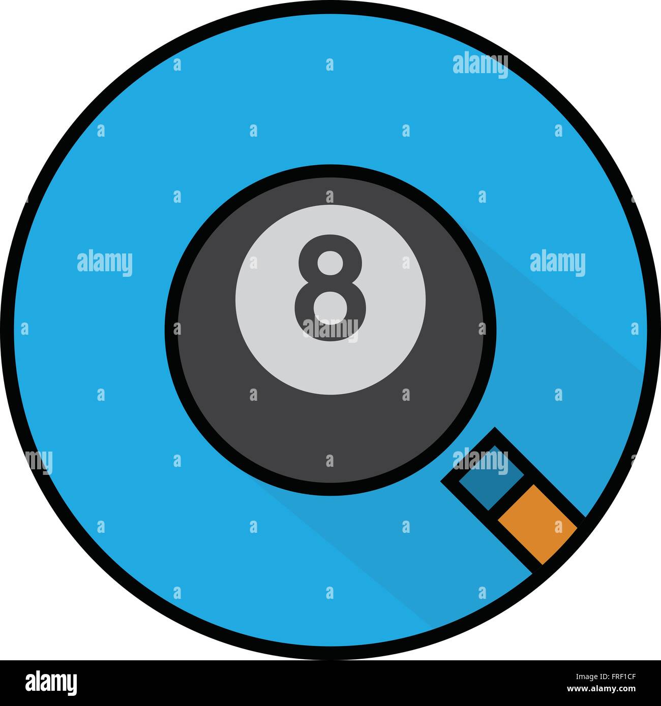 Icône Pool billard Télévision : Vector Illustration de Vecteur