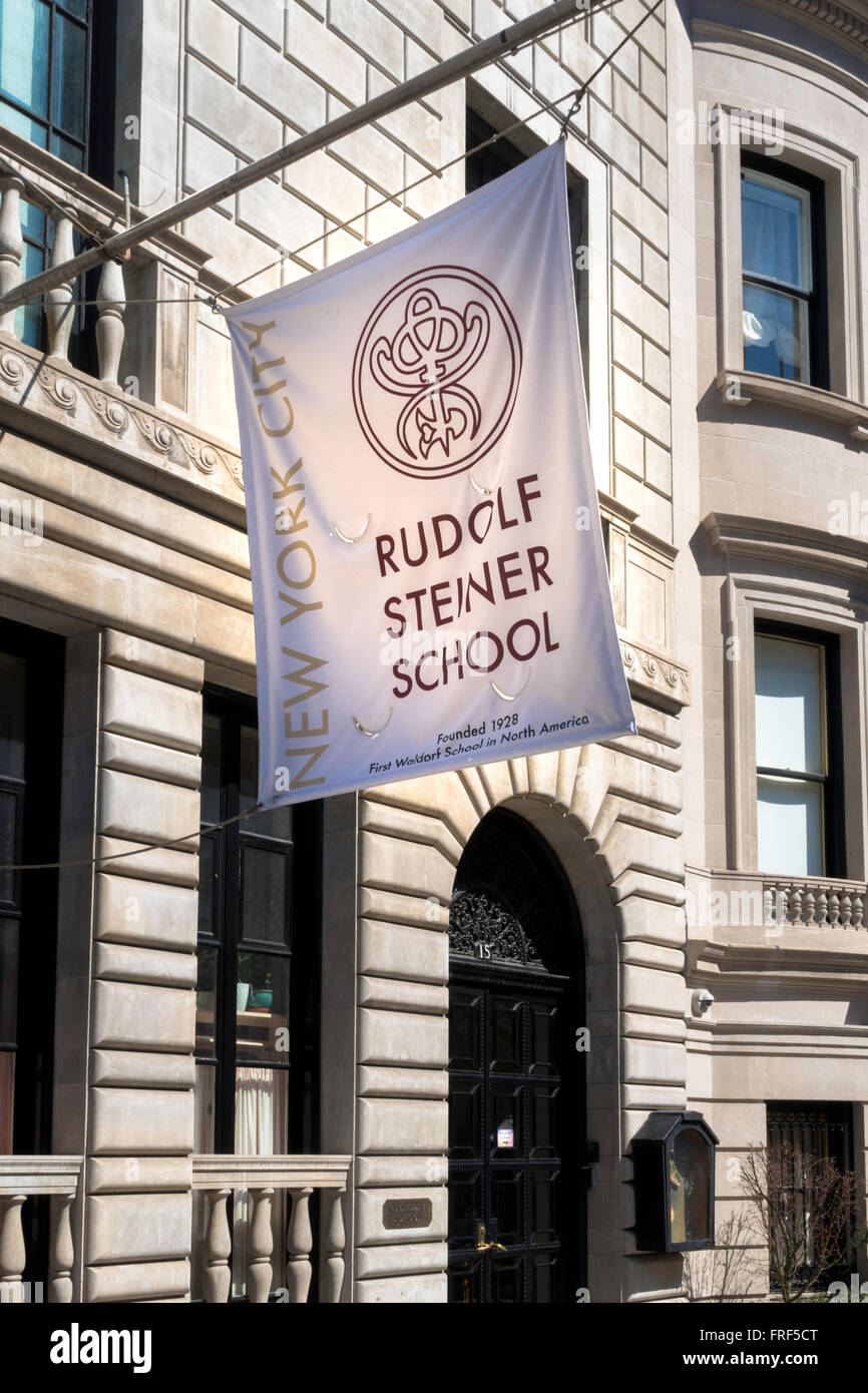 École Rudolf Steiner, NYC Banque D'Images