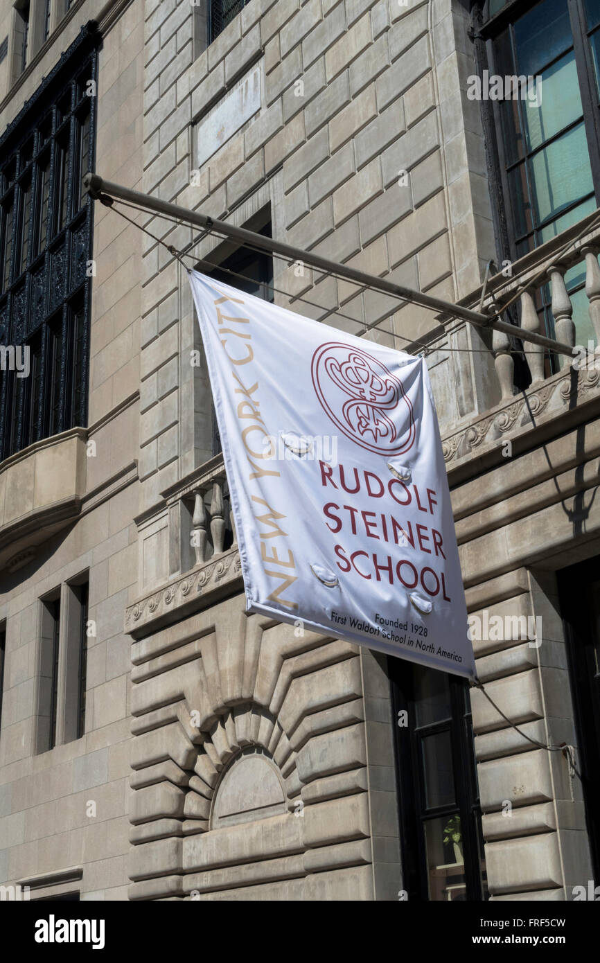 École Rudolf Steiner, NYC Banque D'Images