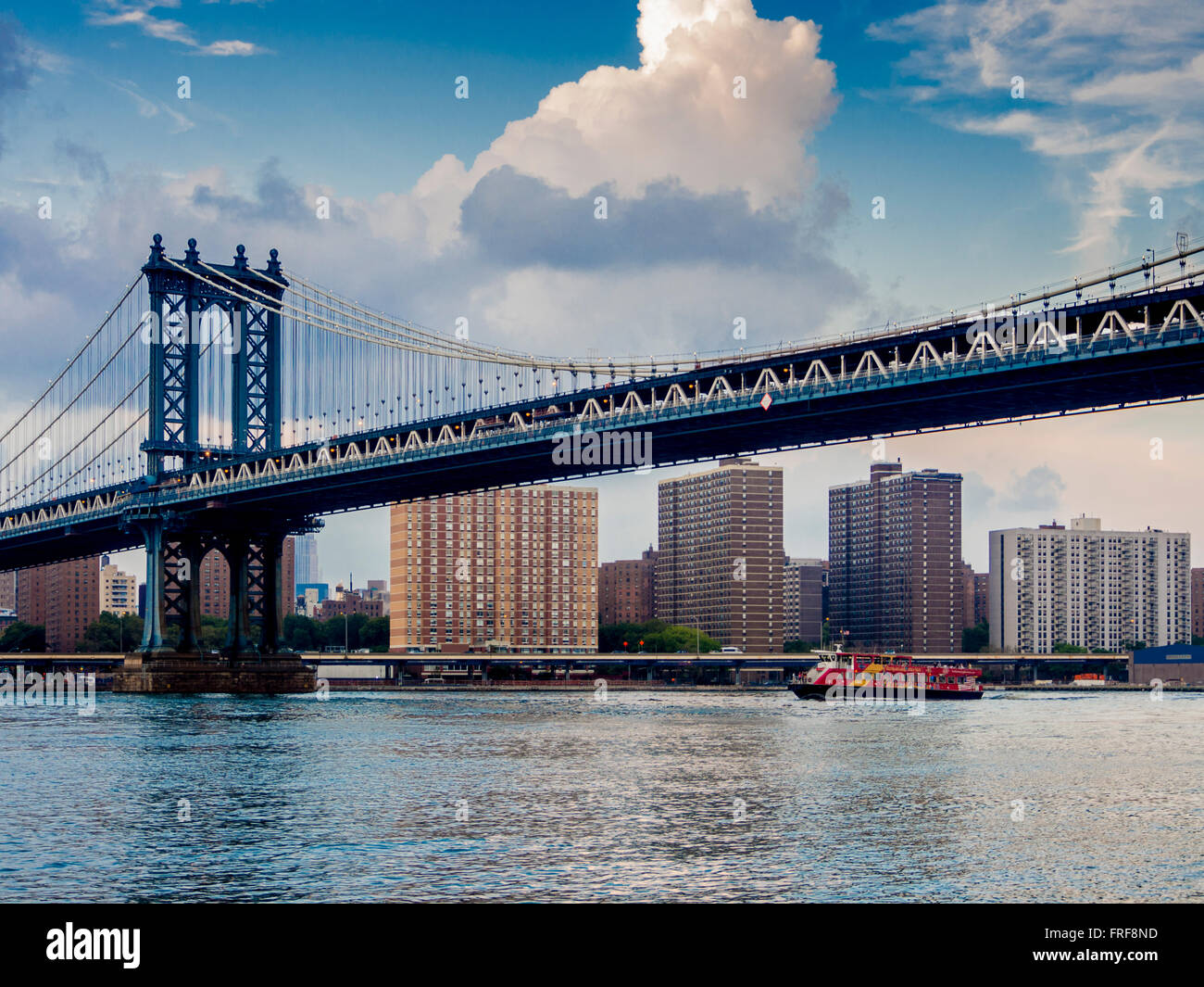 Pont de Manhattan, East River, New York, USA. Banque D'Images