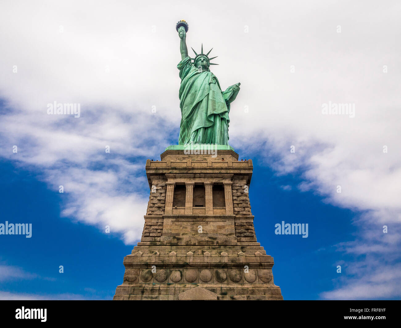 La Statue de la liberté, Liberty Island, New York City, USA. Banque D'Images