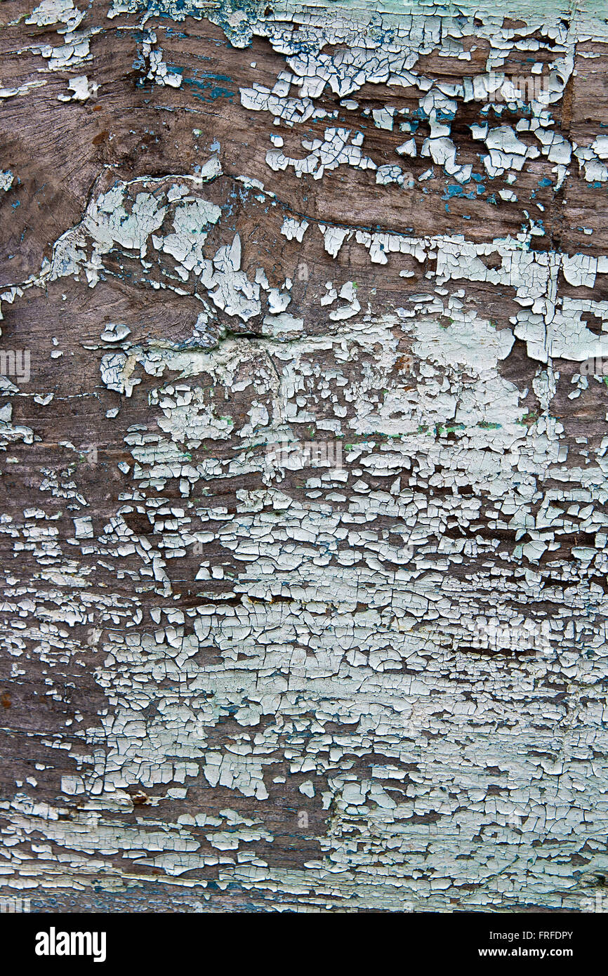 Texture bois avec peinture la couleur est arrachée. Peinture écaillée - texture de fond en bois. Banque D'Images