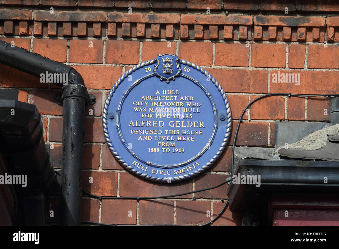 Plaques bleues Banque D'Images