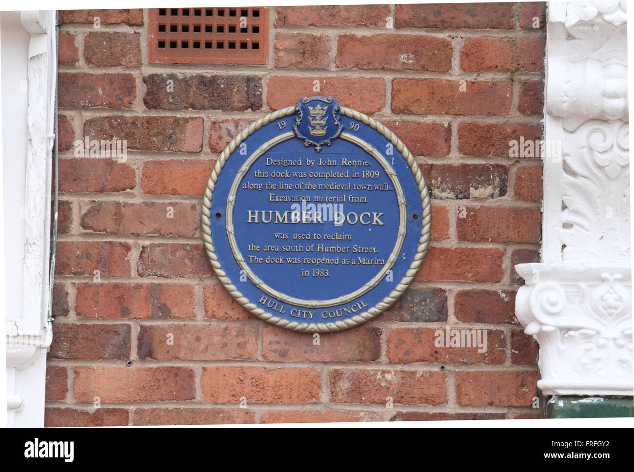 Plaques bleues Banque D'Images