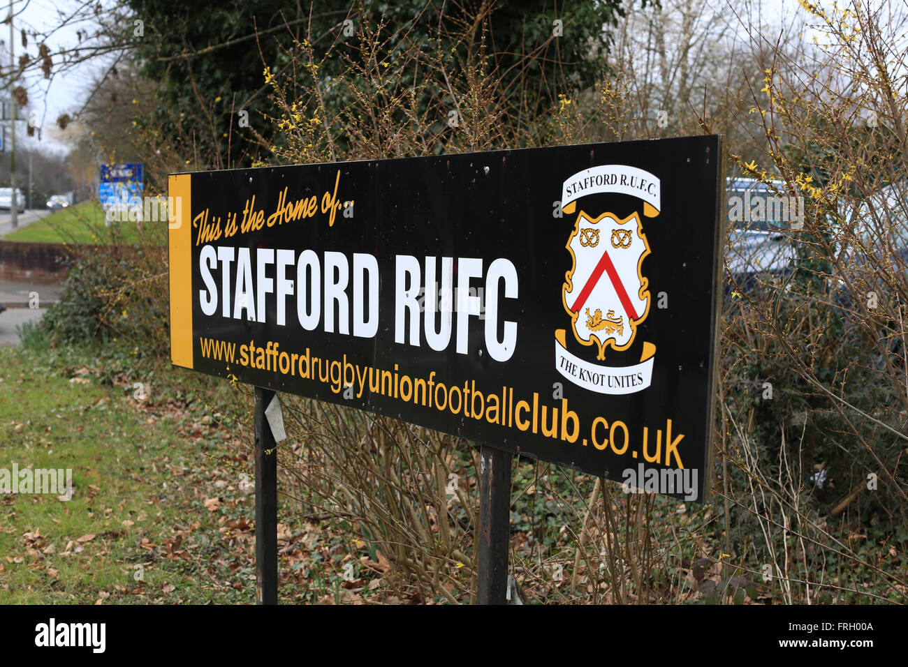 Le Club de Rugby de Stafford Banque D'Images