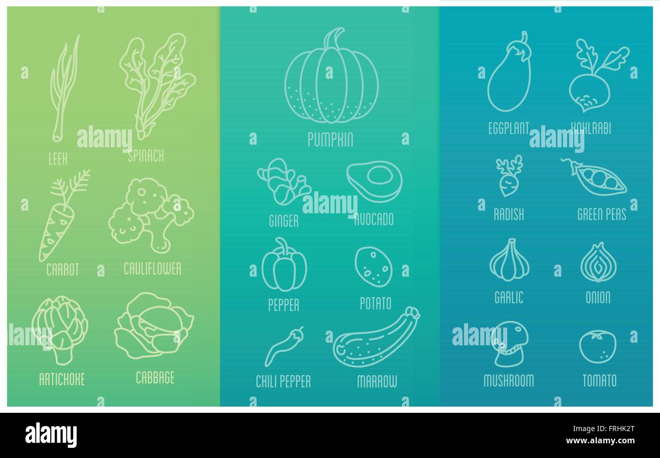 Icône de légumes Illustration de Vecteur