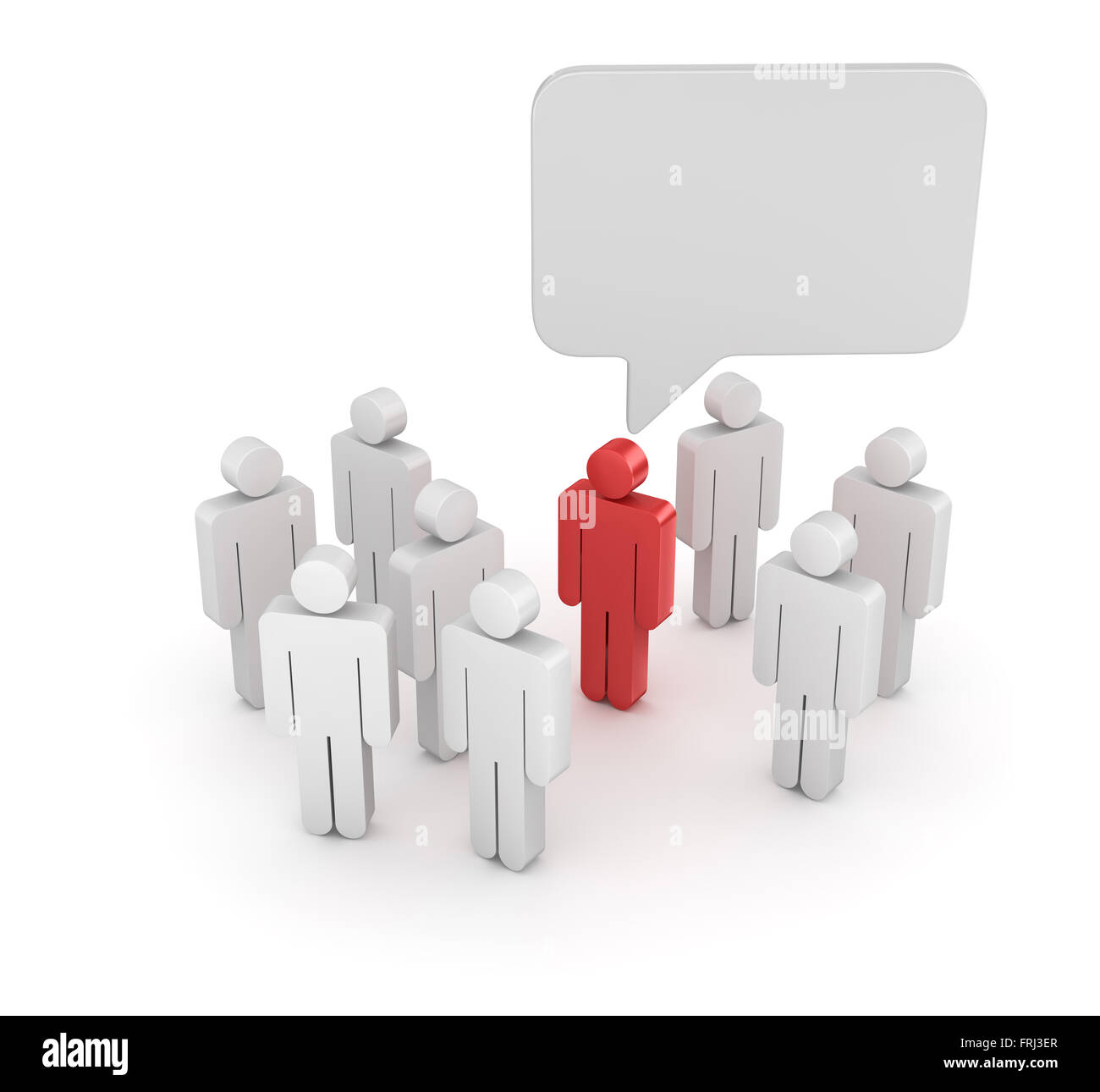Les gens parler , c'est un calculateur générée et 3d rendu photo. Banque D'Images