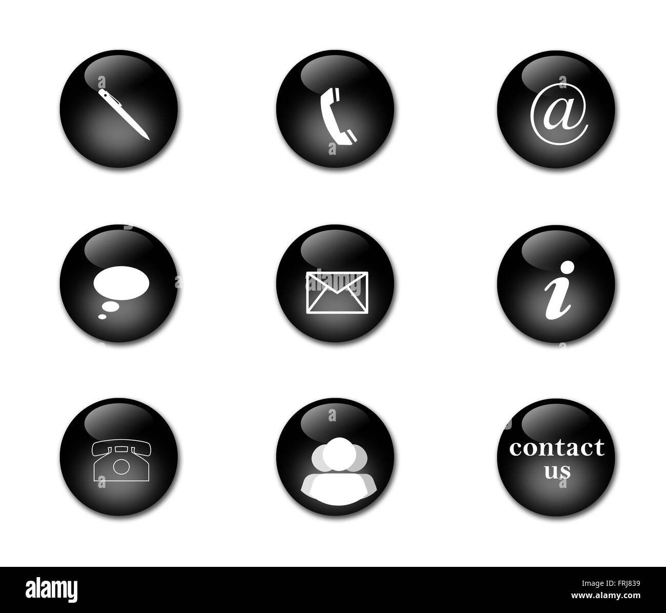 Contact commercial pour les signes Banque D'Images