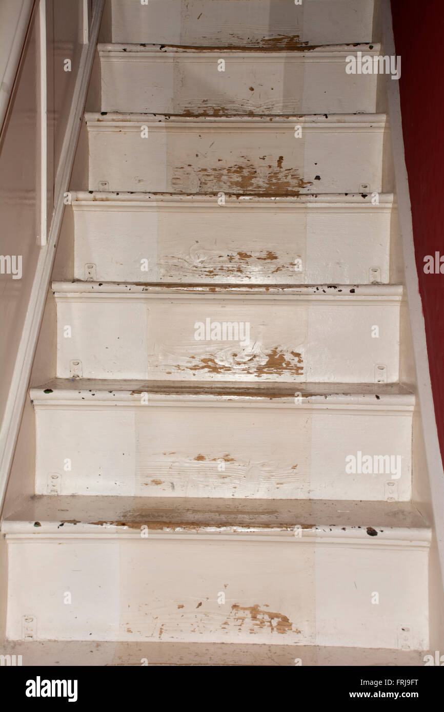 Escalier en bois Banque D'Images